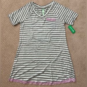 Honeydew intimates all American rayon and lace sleep shirt dress